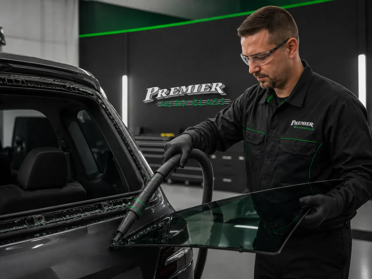 Side and back glass replacement service